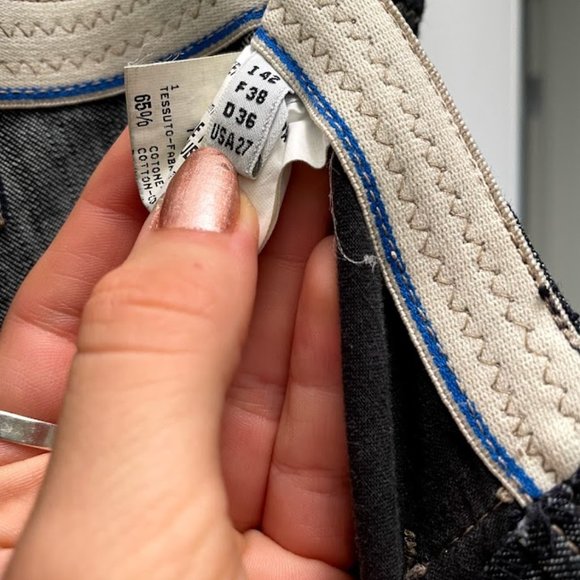 Le Jean de Marithe + Francois Girbaud Dark Wash Flare Denim - Picture 4 of 6